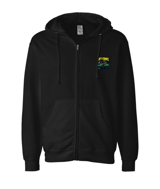 V-MBKTOP - LEFT STROKE - Black Zip Up Hoodie