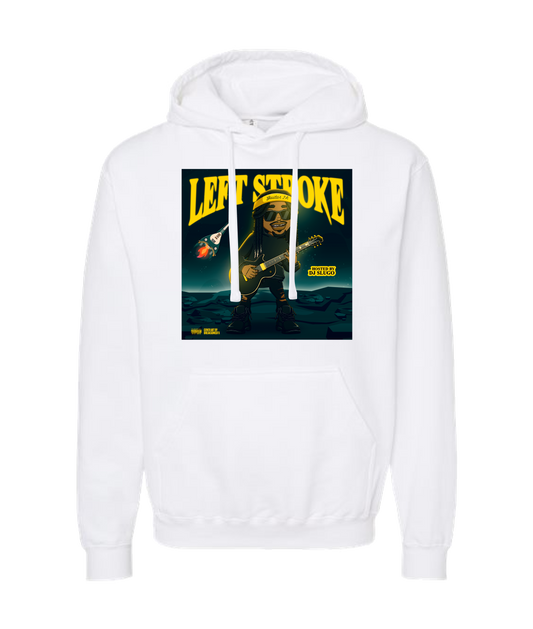 V-MBKTOP - LEFT STROKE - White Hoodie