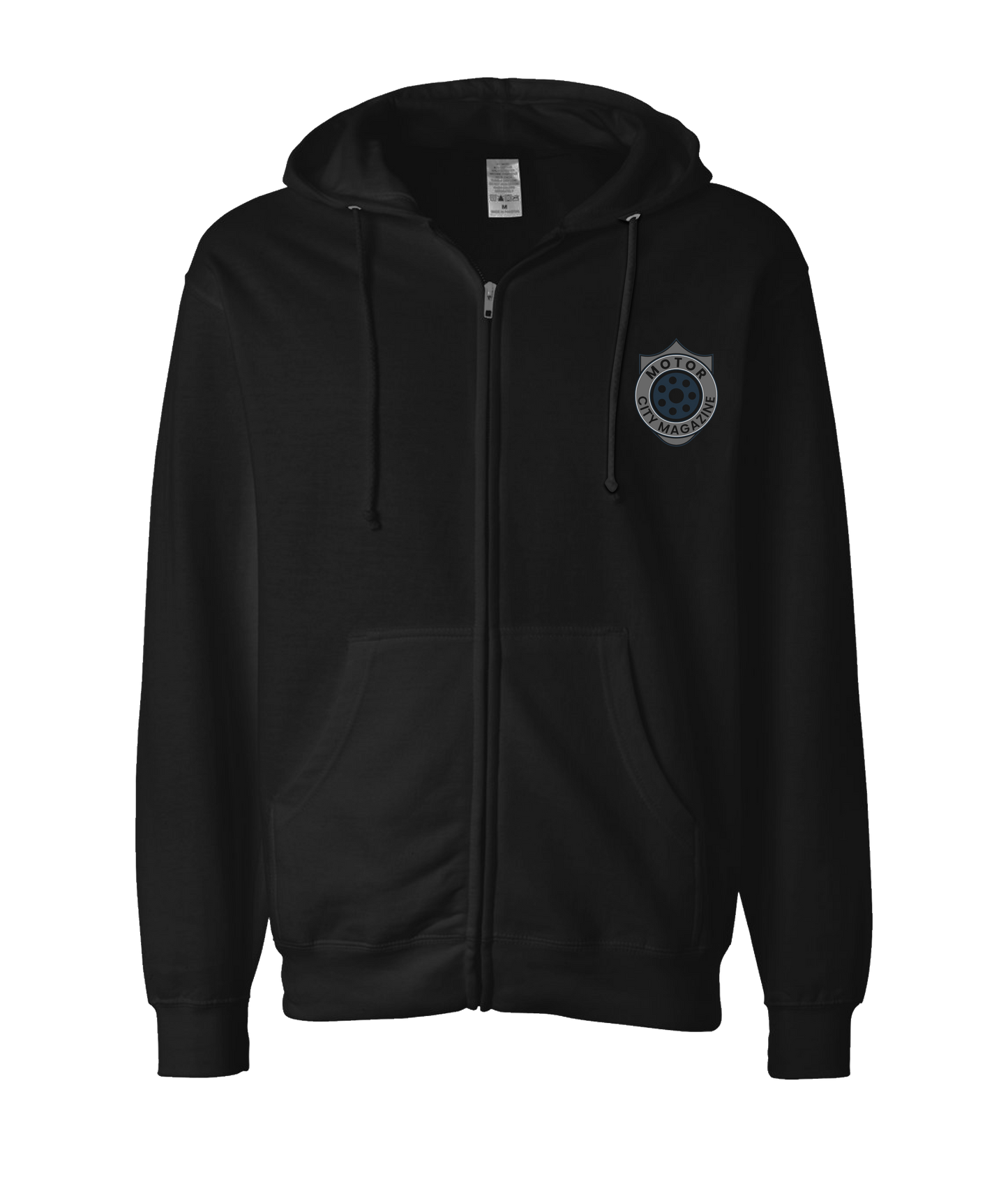 Motor City Mag Merch - LOGO 1 - Black Zip Up Hoodie