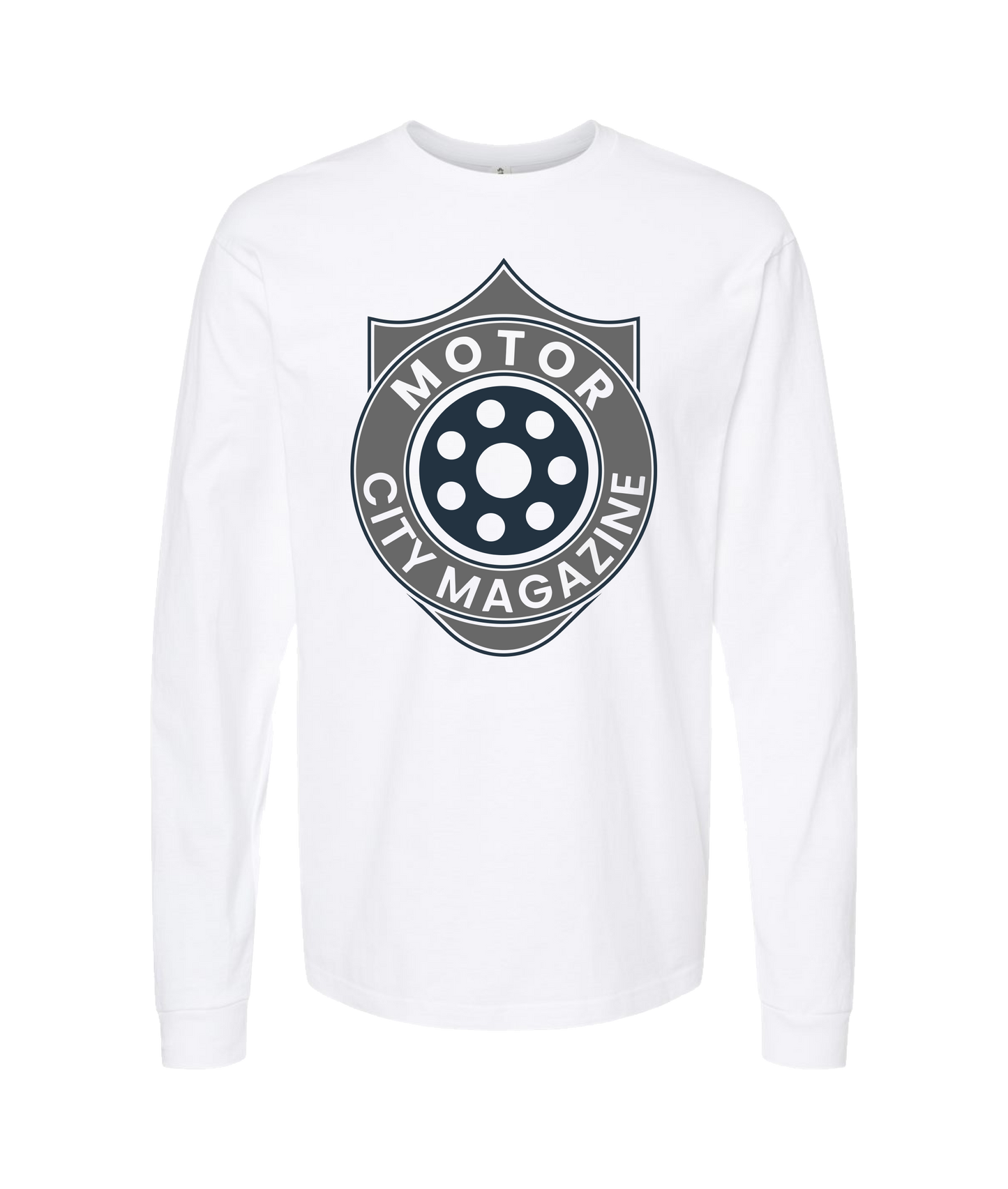 Motor City Mag Merch - LOGO 1 - White Long Sleeve T