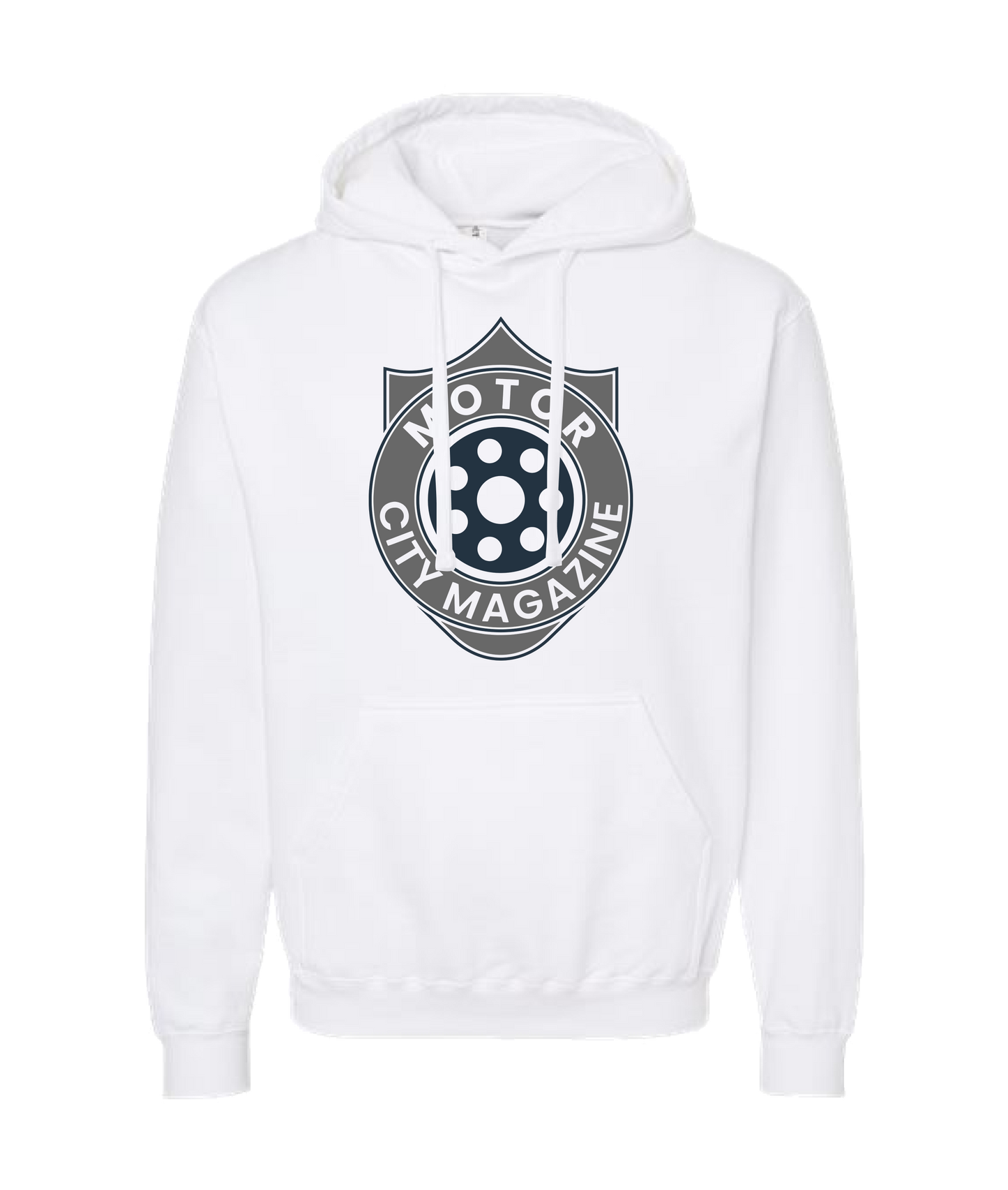 Motor City Mag Merch - LOGO 1 - White Hoodie