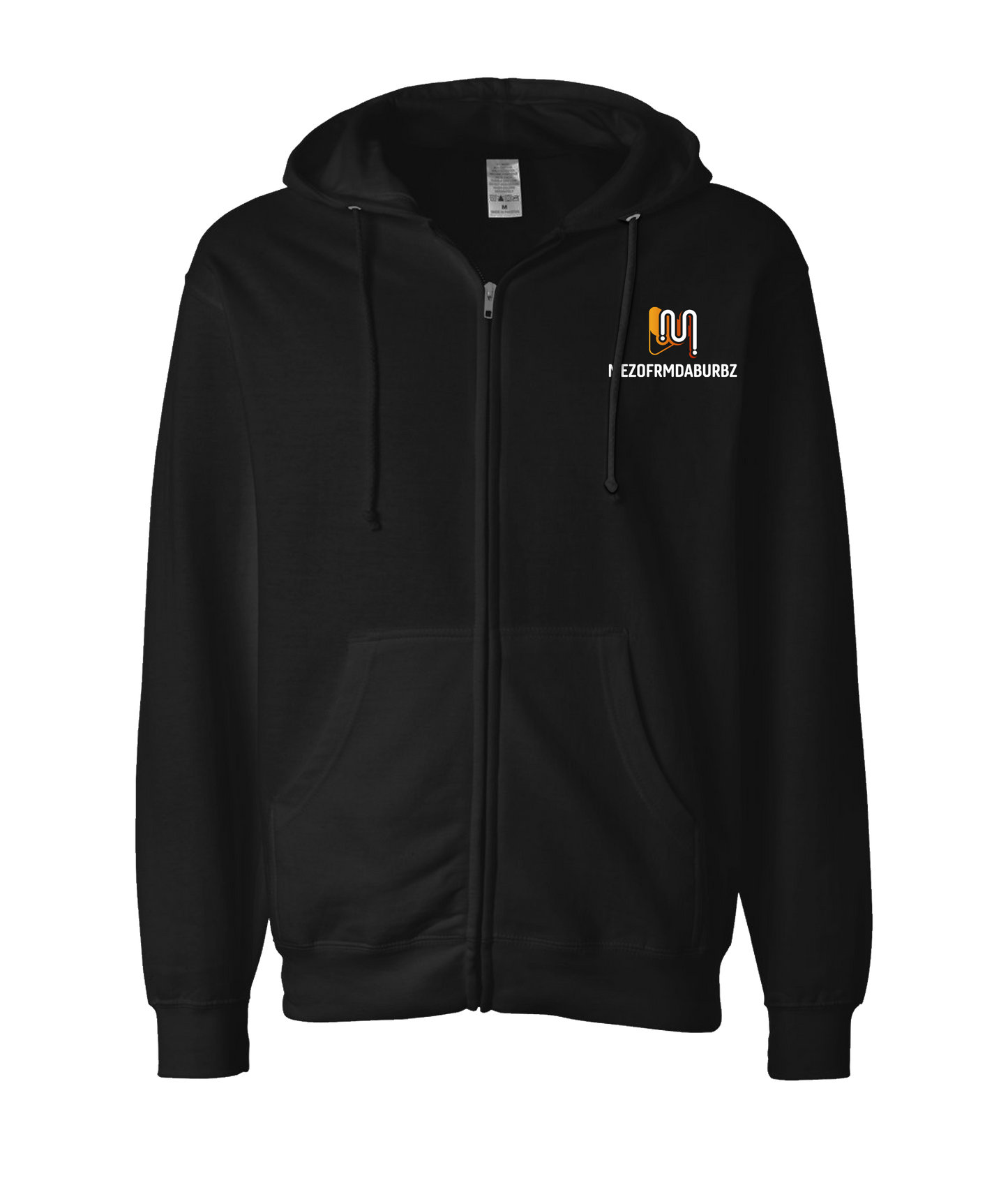 V-MEZTOP - BURBZ - Black Zip Up Hoodie