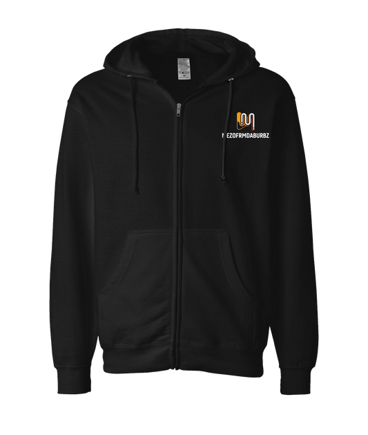 V-MEZTOP - BURBZ - Black Zip Up Hoodie