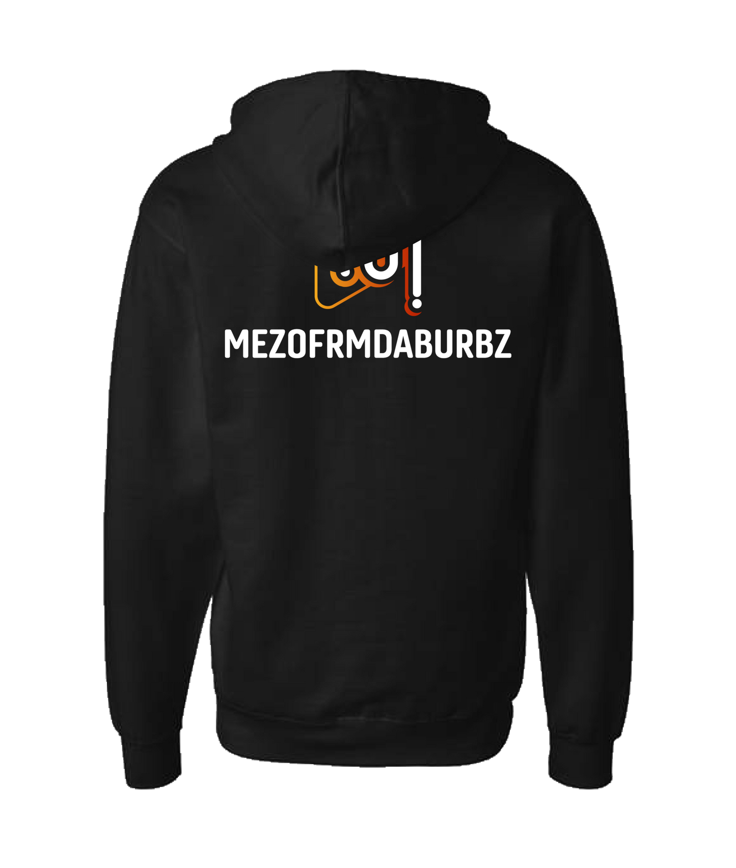 Mezofrmdaburbz - BURBZ - Black Zip Up Hoodie