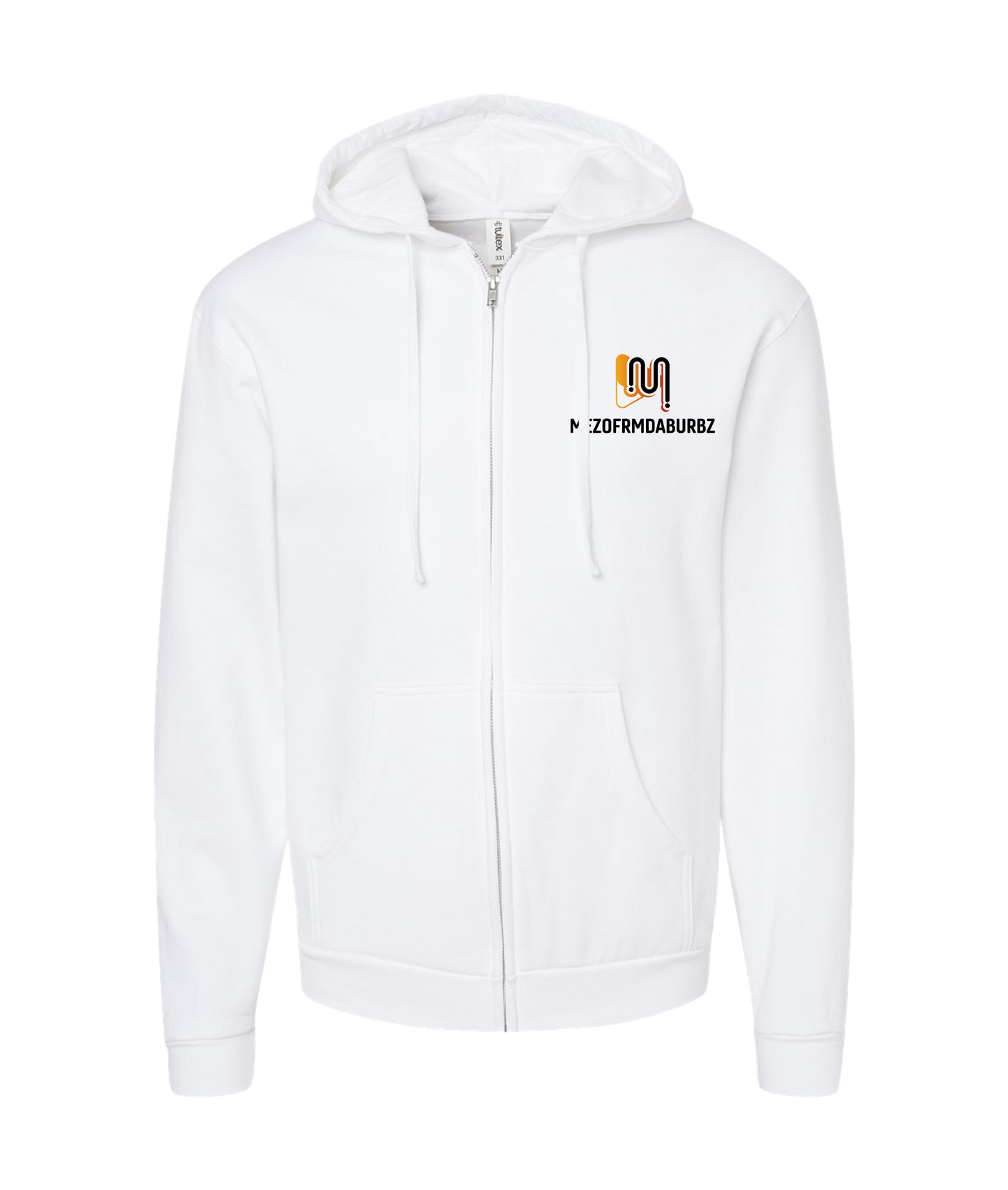 V-MEZTOP - BURBZ - White Zip Up Hoodie