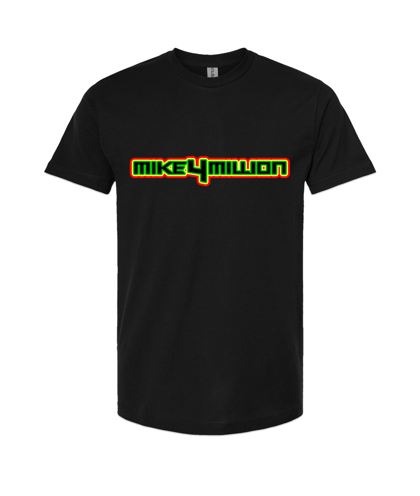 Mike4Million - DESIGN 1 - Black T-Shirt