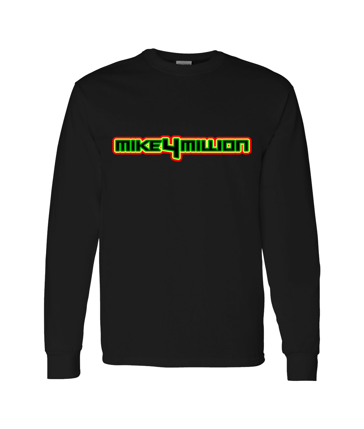 Mike4Million - DESIGN 1 - Black Long Sleeve T
