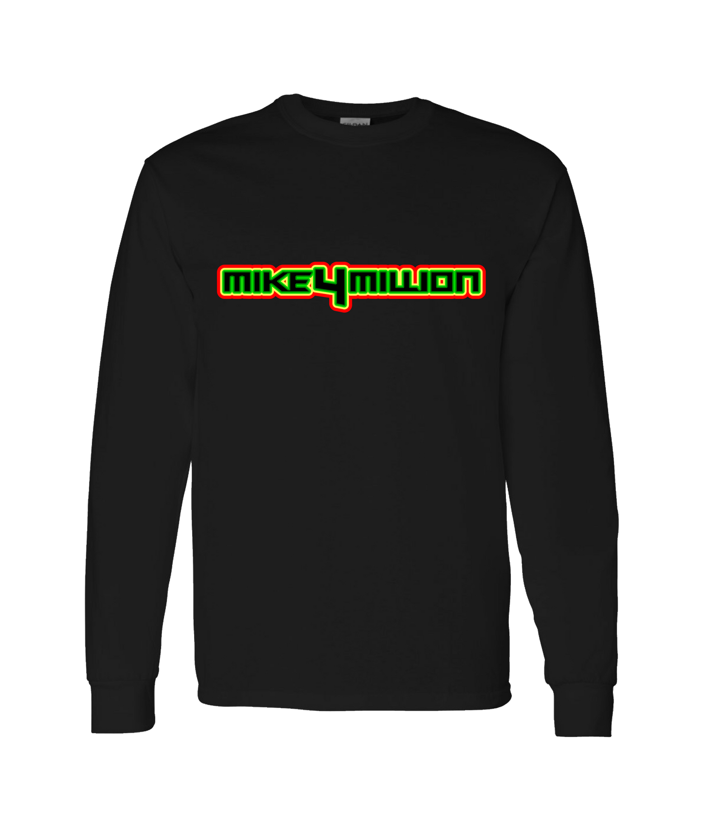 V-MFMTOP - DESIGN 1 - Black Long Sleeve T