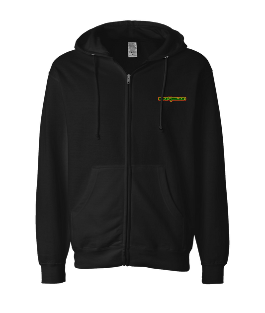V-MFMTOP - DESIGN 1 - Black Zip Up Hoodie
