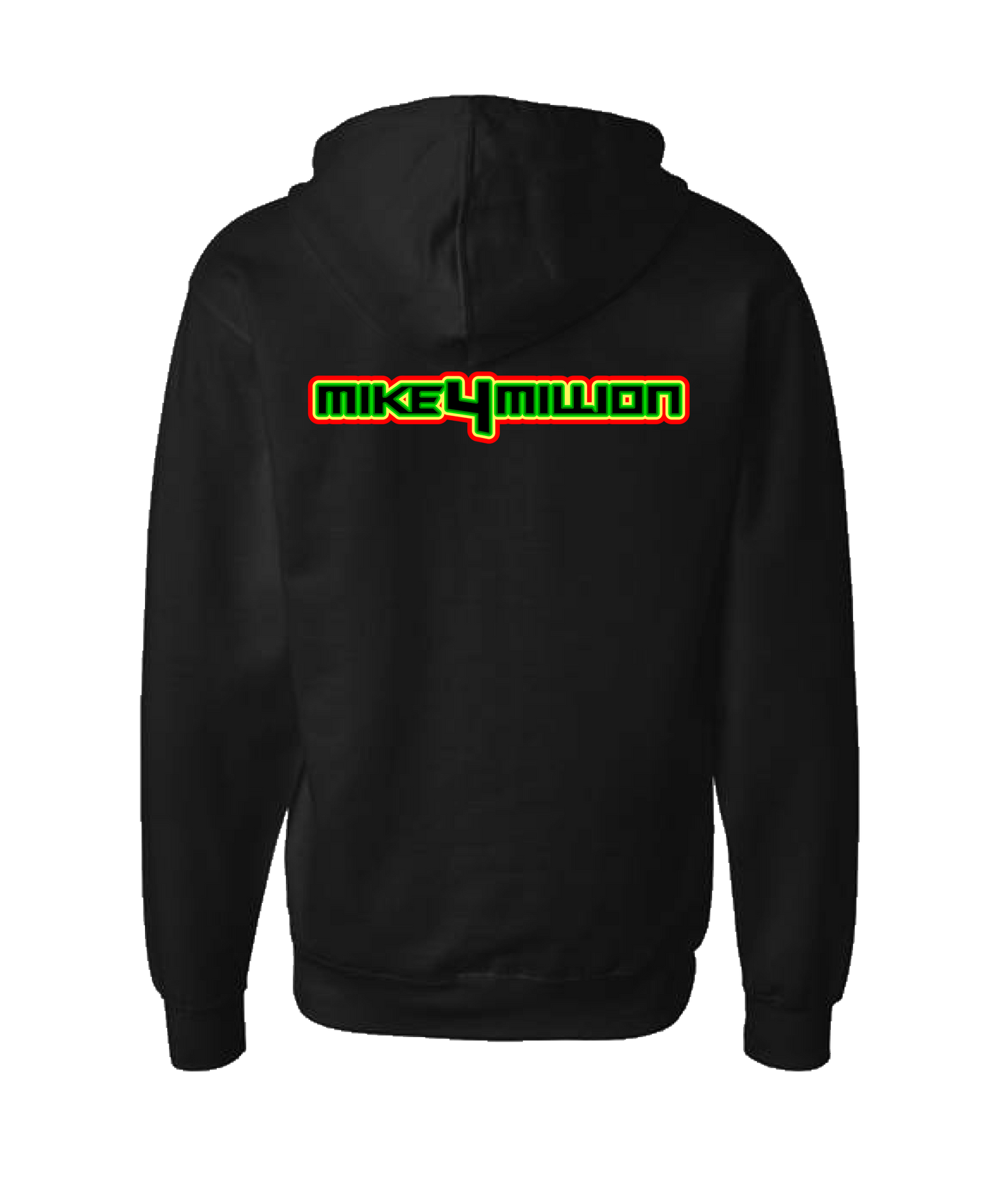 Mike4Million - DESIGN 1 - Black Zip Up Hoodie