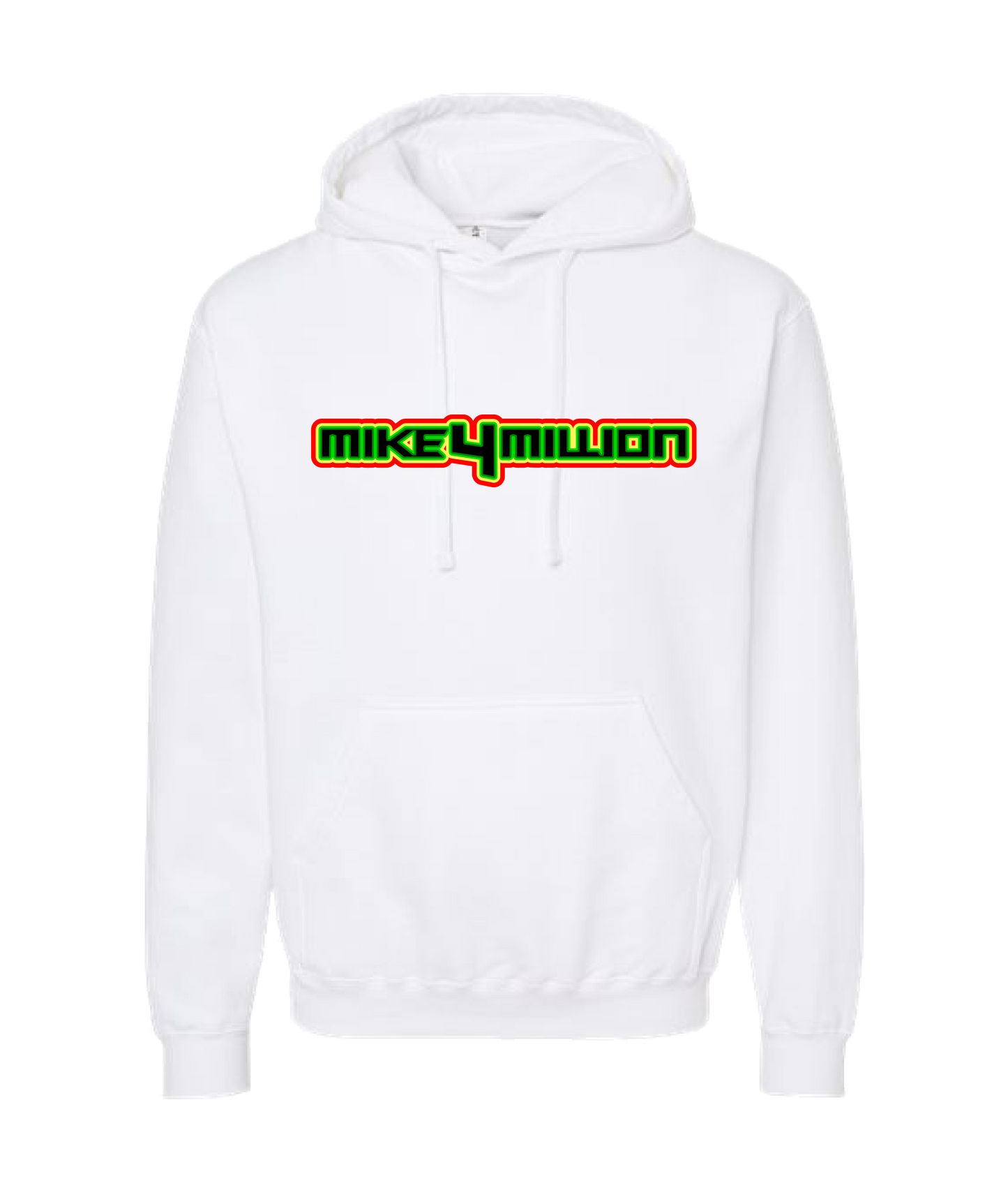 Mike4Million - DESIGN 1 - White Hoodie