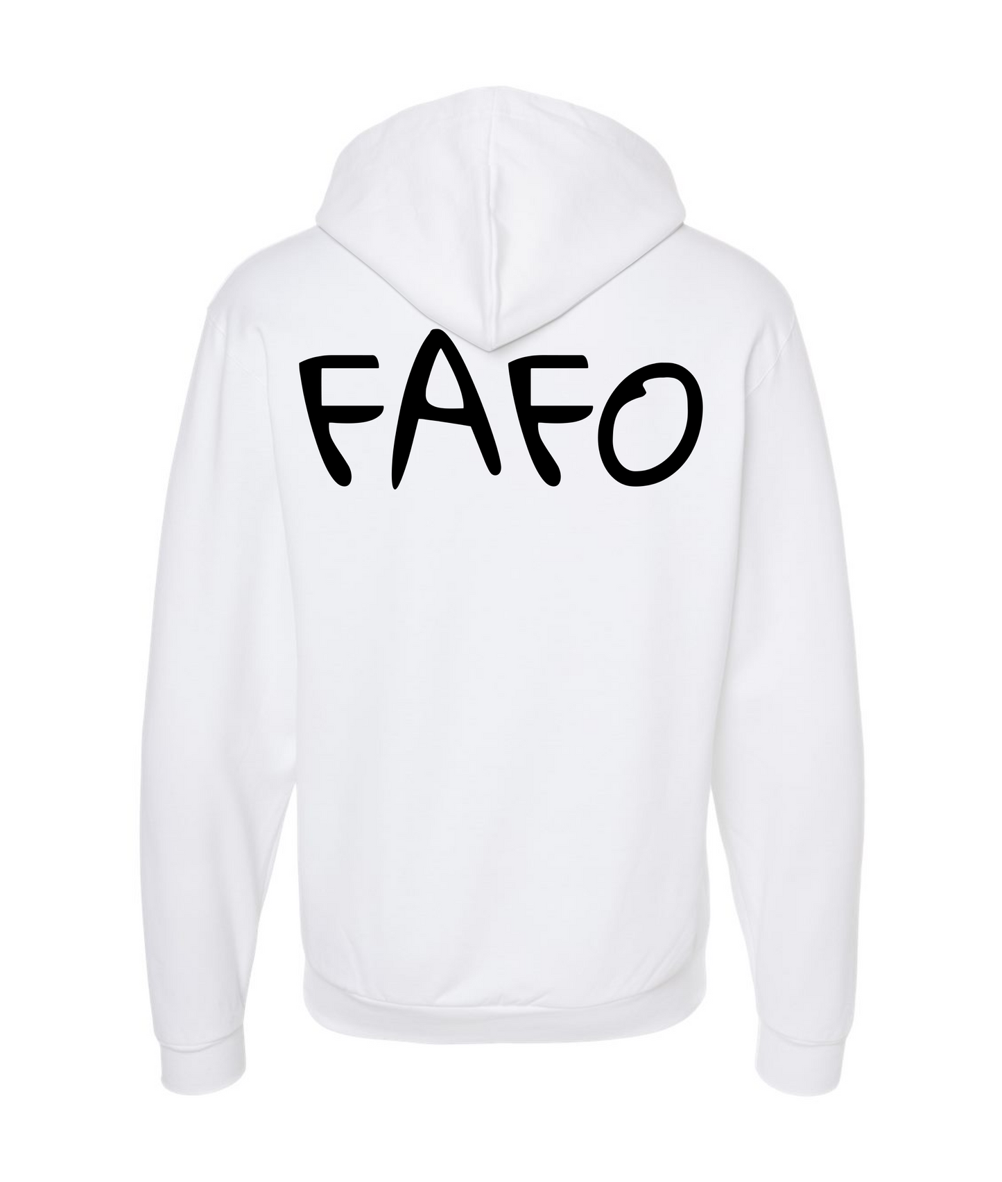 Matt Gardner Music  - FAFO - White Zip Up Hoodie