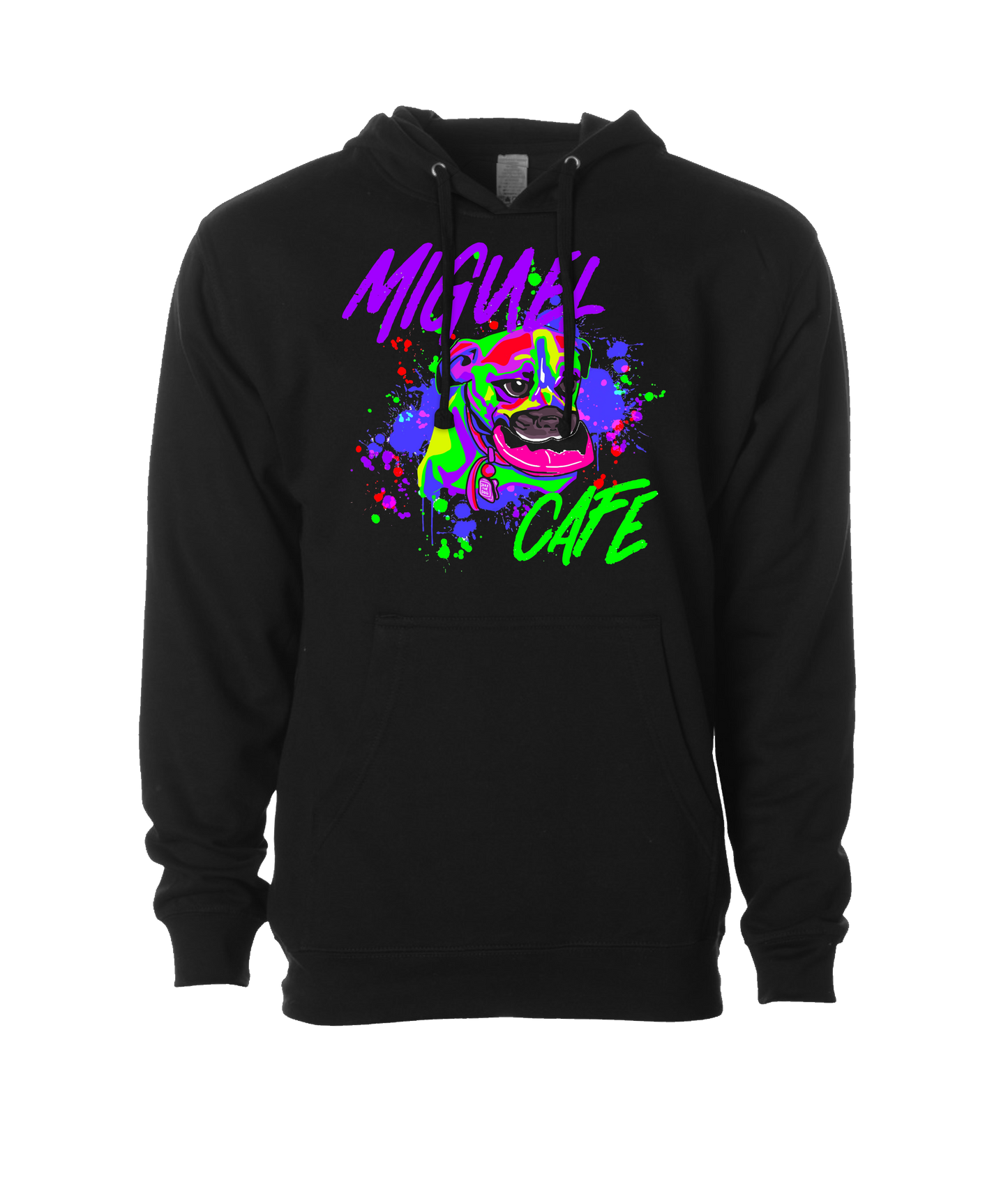V-MICMTOP - DOG - Black Hoodie