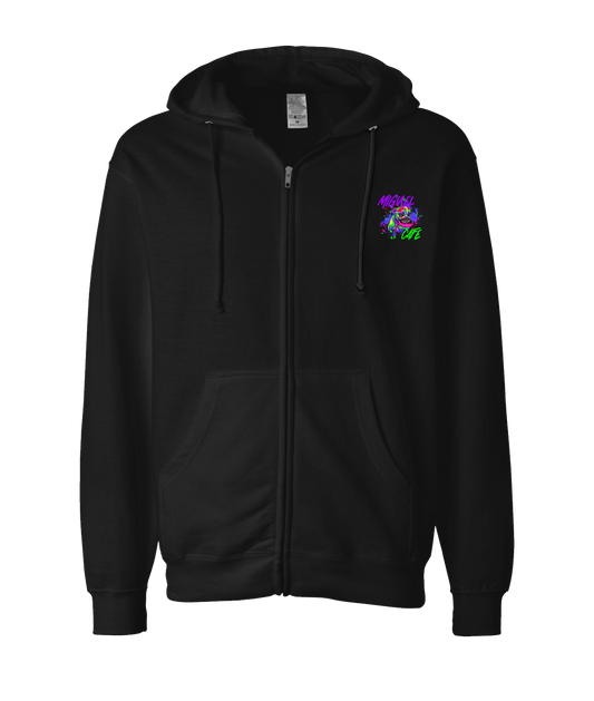 V-MICMTOP - DOG - Black Zip Up Hoodie