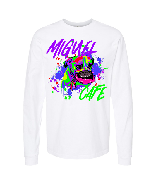 V-MICMTOP - DOG - White Long Sleeve T