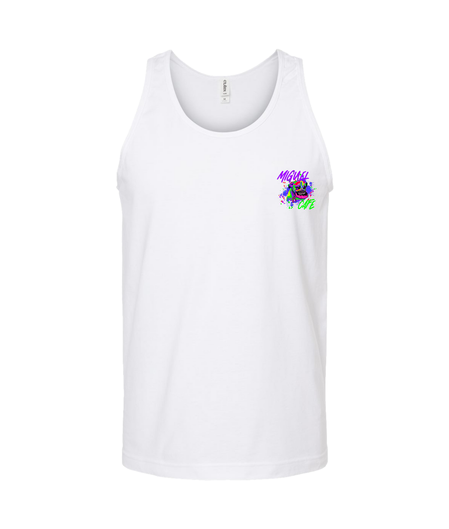 V-MICMTOP - DOG - White Tank Top