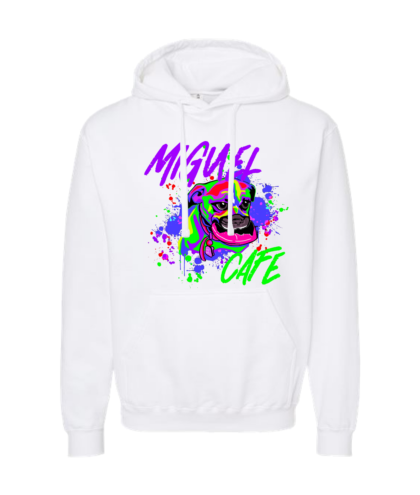 V-MICMTOP - DOG - White Hoodie