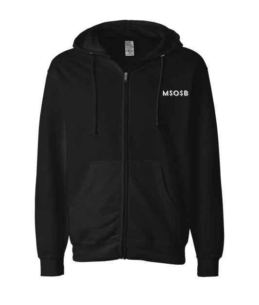 V-MIOBTOP - MOB - Black Zip Up Hoodie