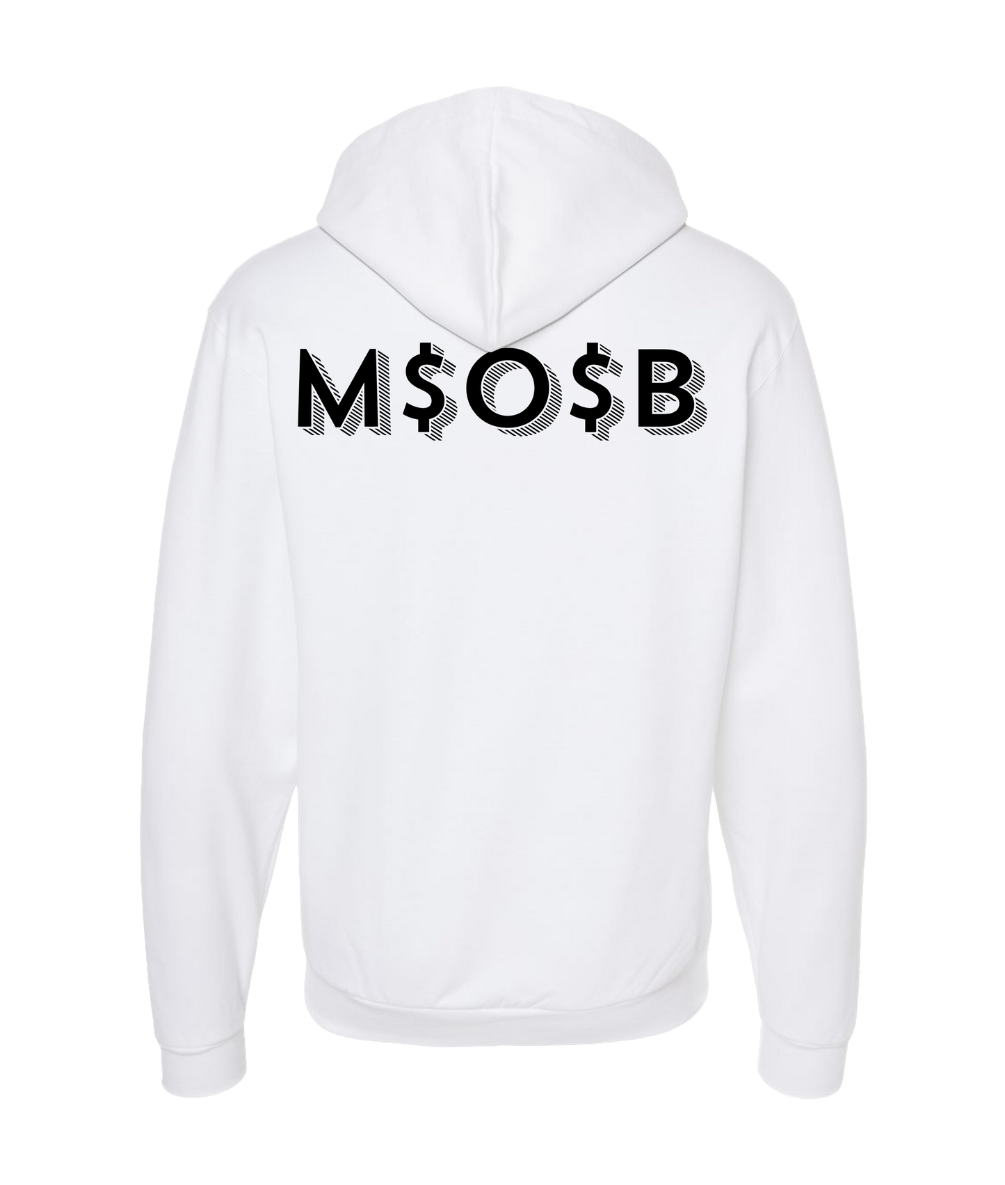 V-MIOBTOP - MOB - White Zip Up Hoodie