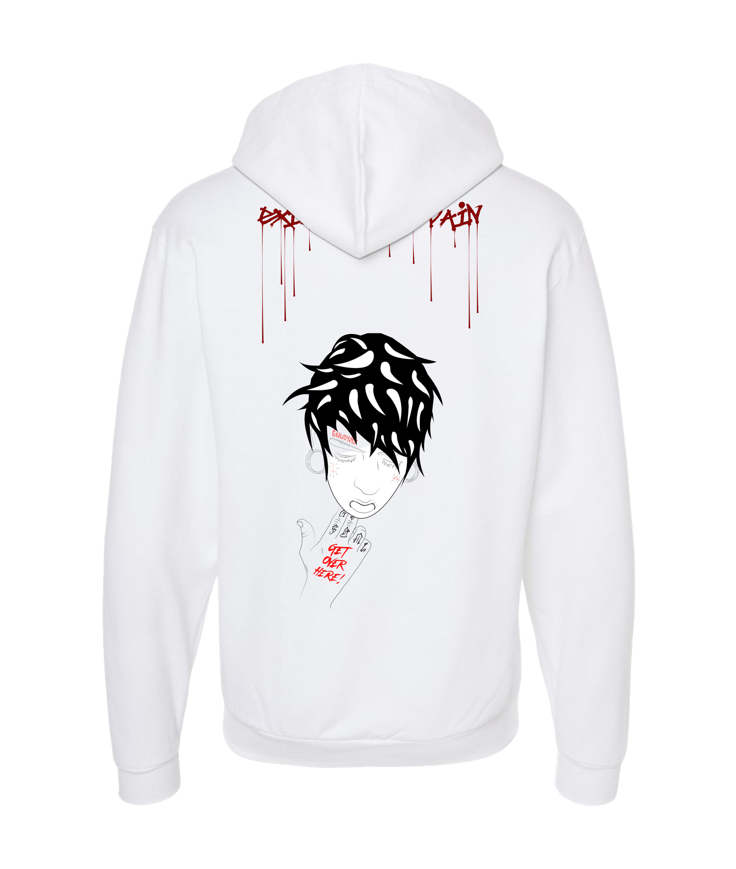 Man Made Disaster Threads - Resurrection - White Zip Up Hoodie