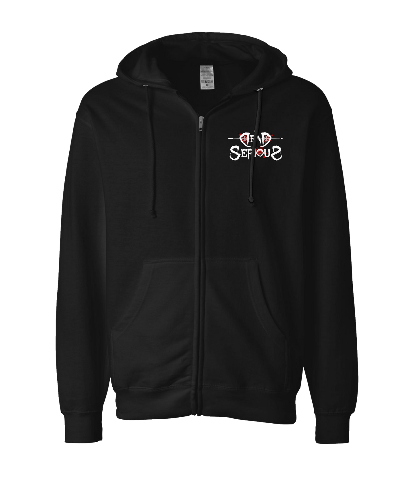 Midwest Monster Promotions - Dead Serious - Black Zip Up Hoodie