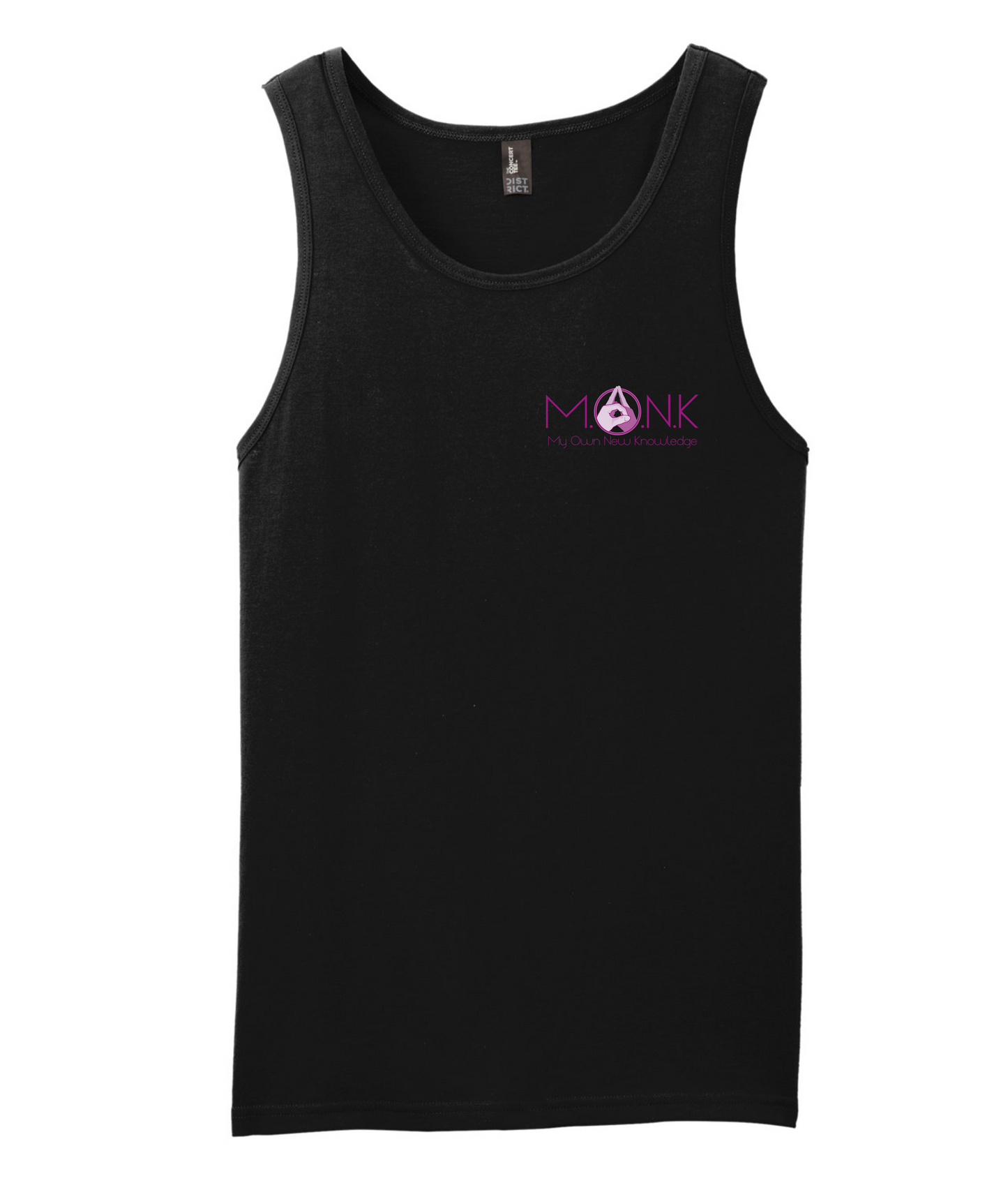 Monk Melville - My Own New Knowledge - Black Tank Top