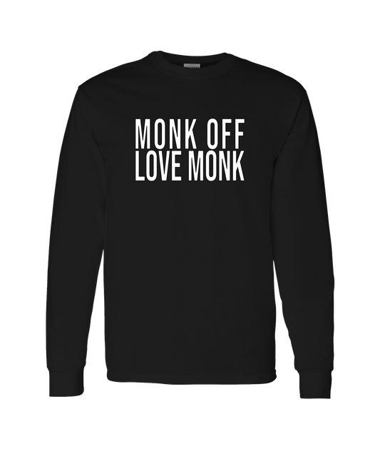 Monk Melville - Monk Off Love Monk - Black Long Sleeve T