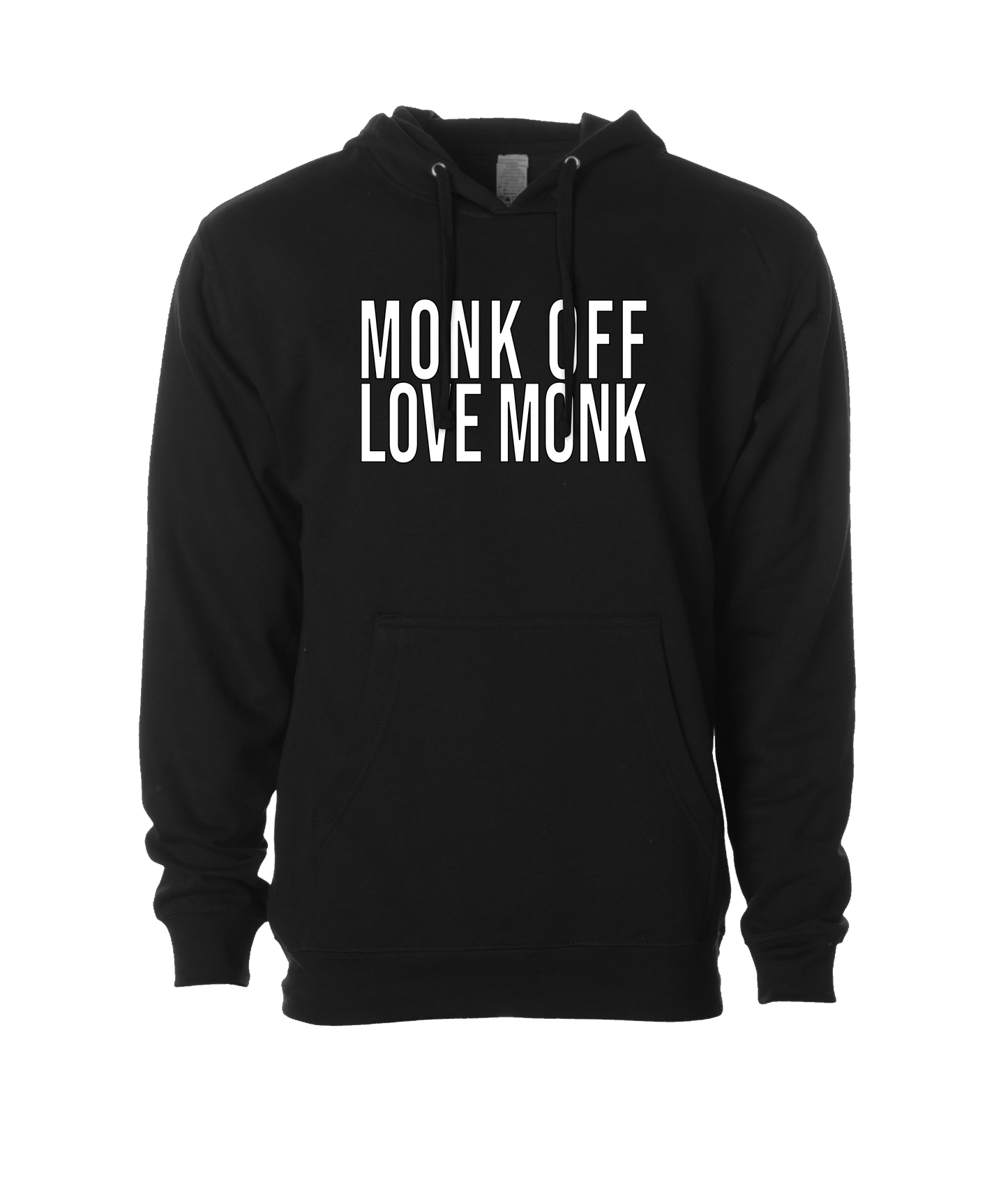Monk Melville - Monk Off Love Monk - Black Hoodie
