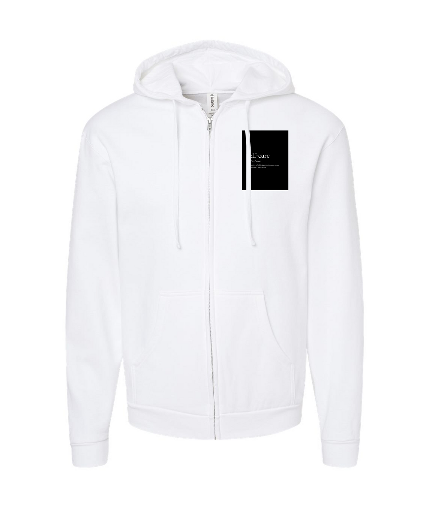 Moving Around - Higher - White Zip Up Hoodie