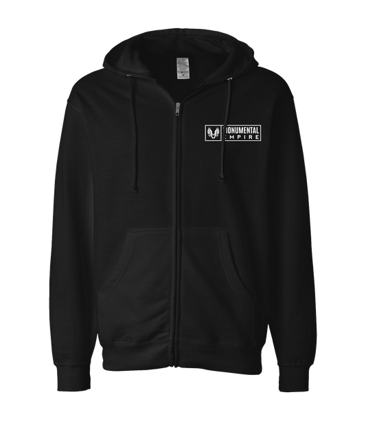 V-MOETOP - BOX LOGO - Black Zip Up Hoodie