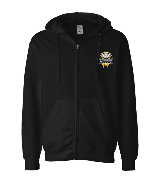 V-MOETOP - BIRD LOGO - Black Zip Up Hoodie