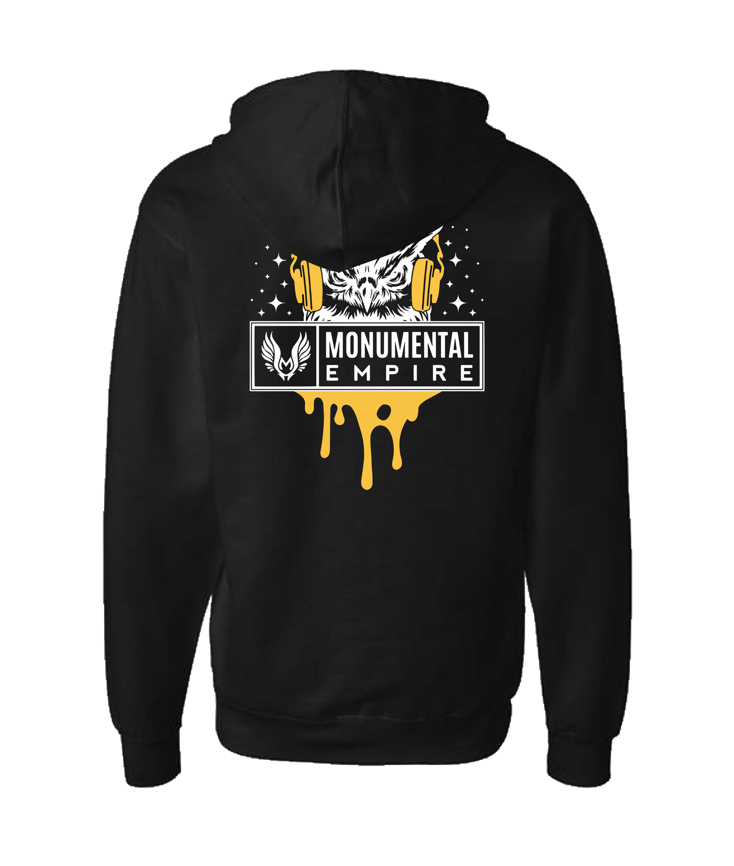 Monumental Empire - BIRD LOGO - Black Zip Up Hoodie