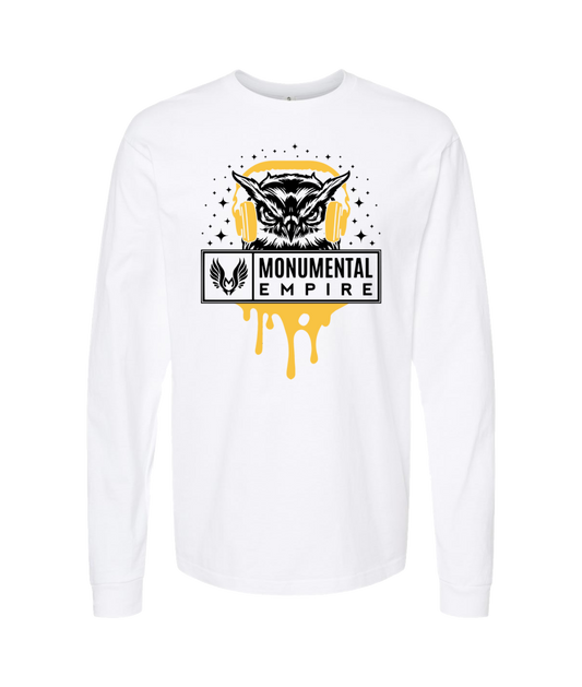 V-MOETOP - BIRD LOGO - White Long Sleeve T