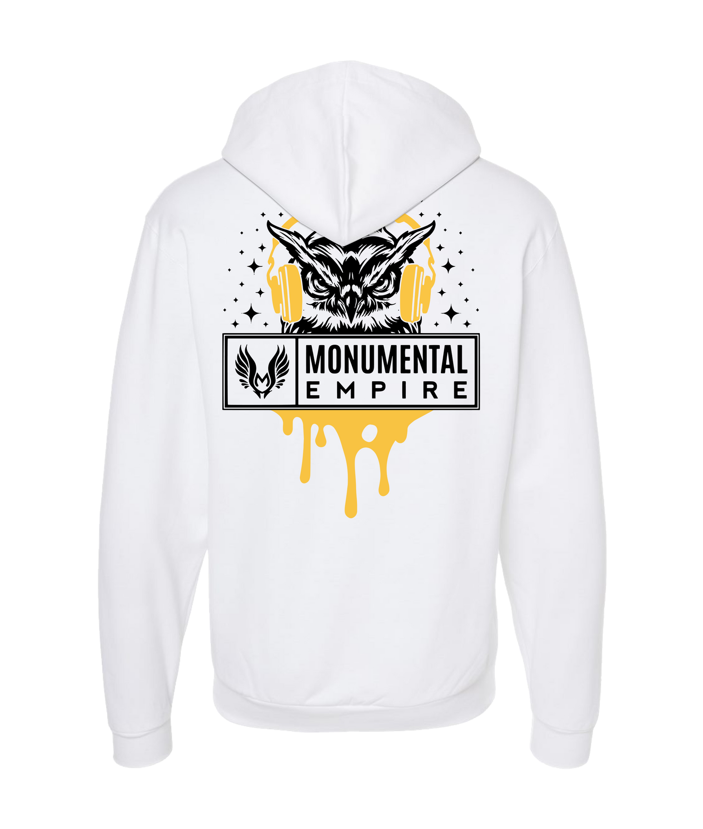 Monumental Empire - BIRD LOGO - White Zip Up Hoodie