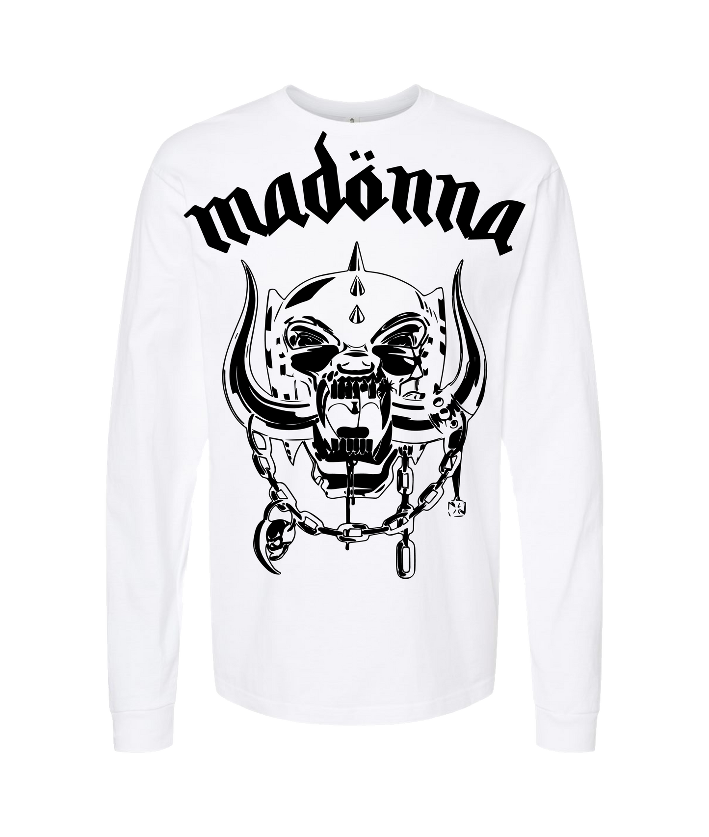 V-MOMOTOP - MADONAHEAD - White Long Sleeve T