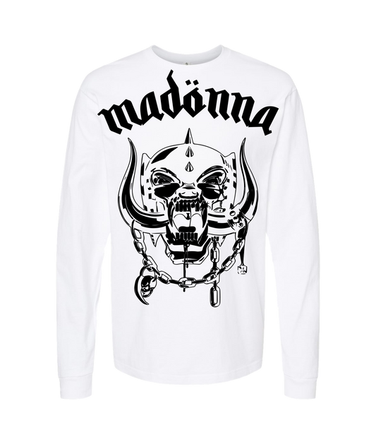 V-MOMOTOP - MADONAHEAD - White Long Sleeve T