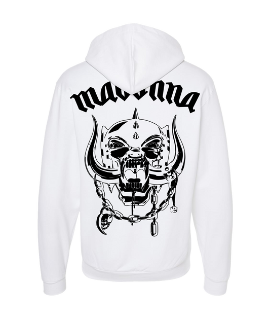 V-MOMOTOP - MADONAHEAD - White Zip Up Hoodie