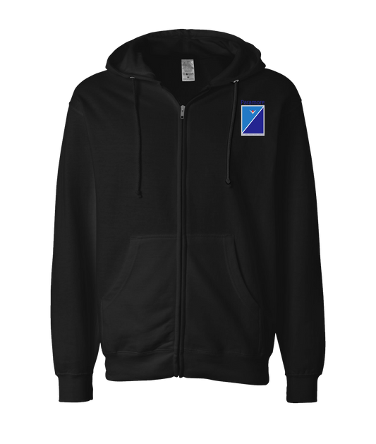 V-MOMOTOP - PARLIMORE - Black Zip Up Hoodie