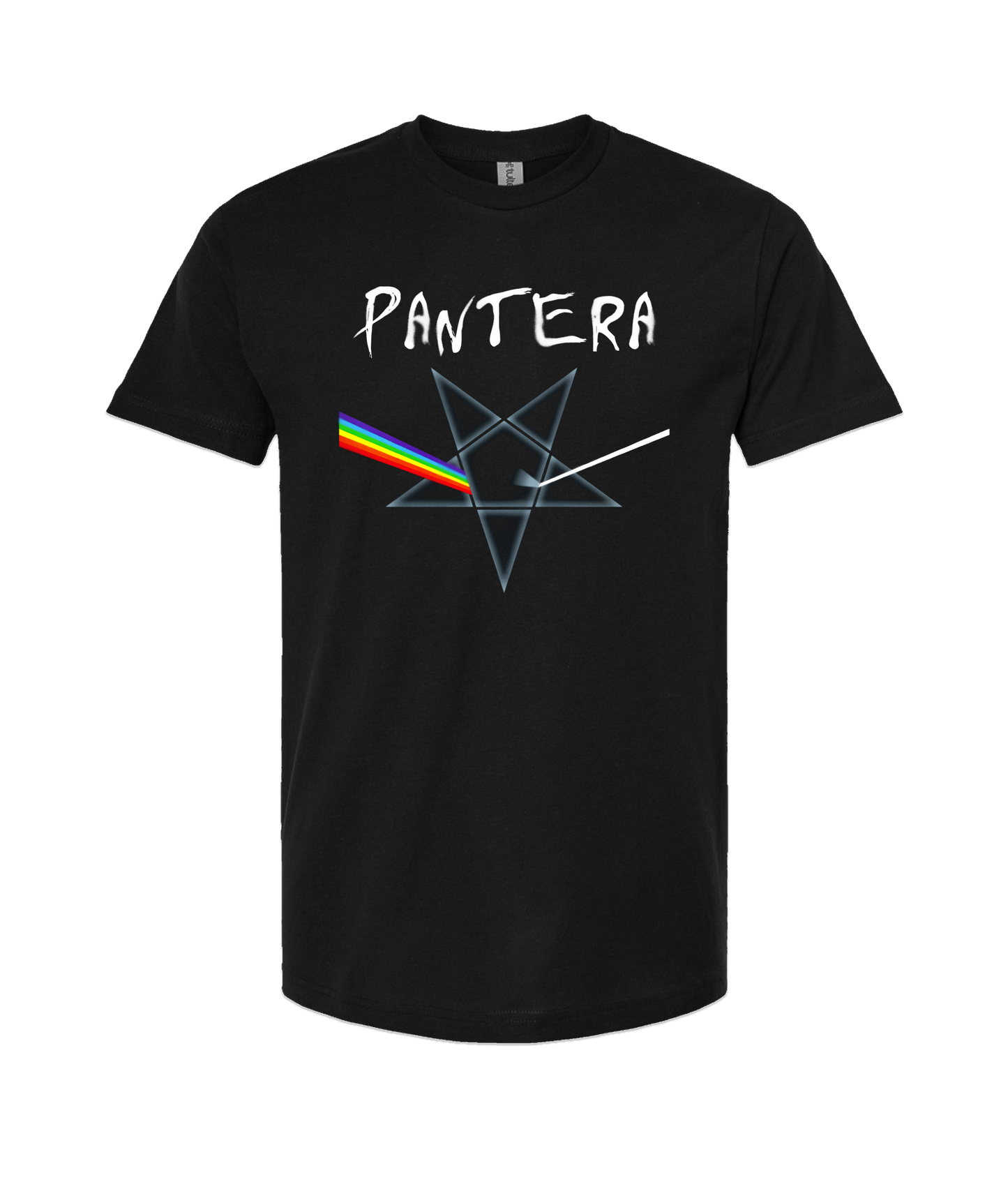 V-MOMOTOP - PINK-PANTERA - Black T-Shirt
