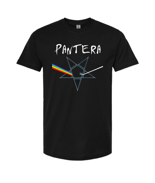 V-MOMOTOP - PINK-PANTERA - Black T-Shirt