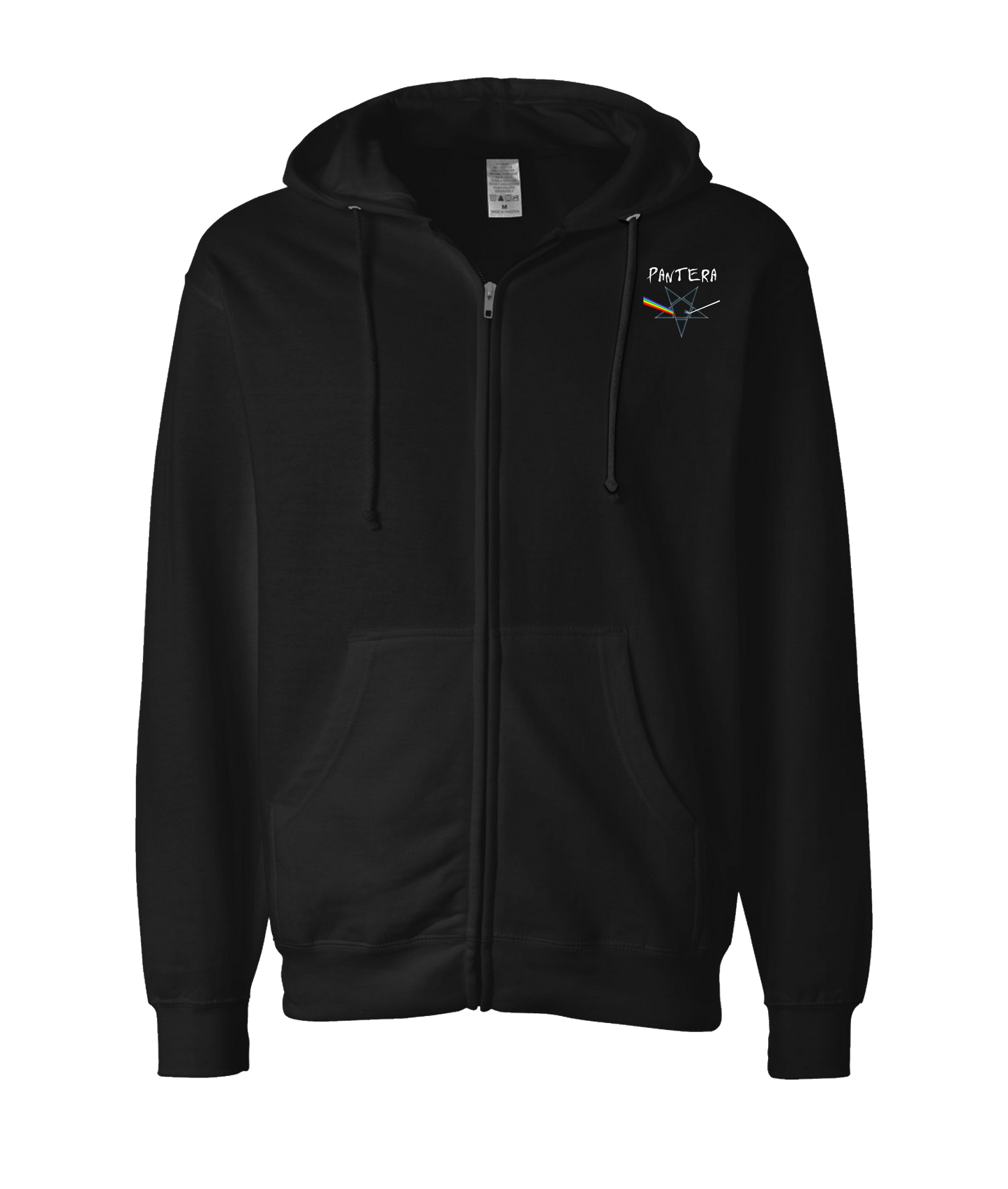 V-MOMOTOP - PINK-PANTERA - Black Zip Up Hoodie