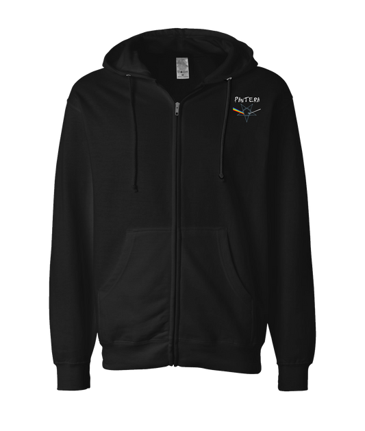 V-MOMOTOP - PINK-PANTERA - Black Zip Up Hoodie