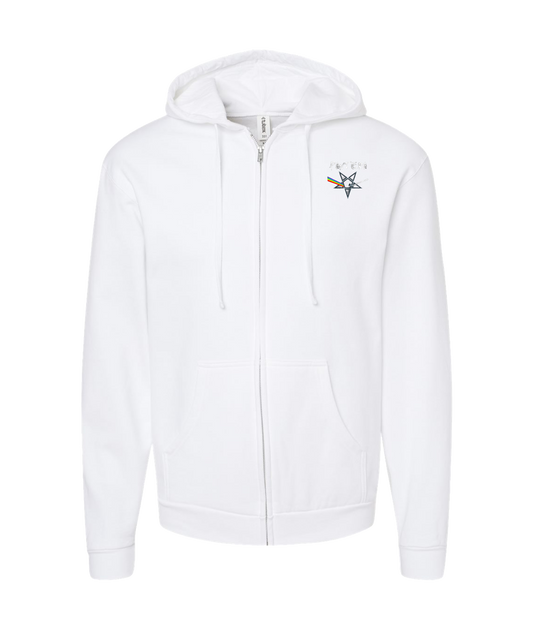 V-MOMOTOP - PINK-PANTERA - White Zip Up Hoodie