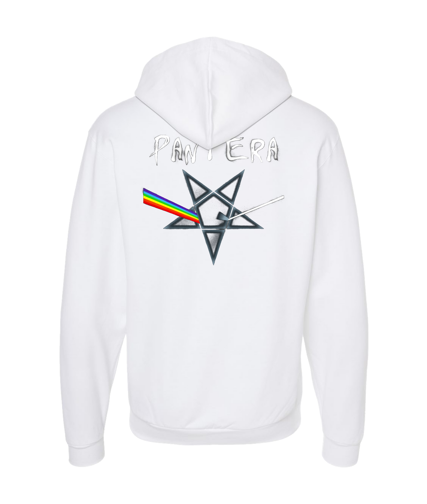 V-MOMOTOP - PINK-PANTERA - White Zip Up Hoodie