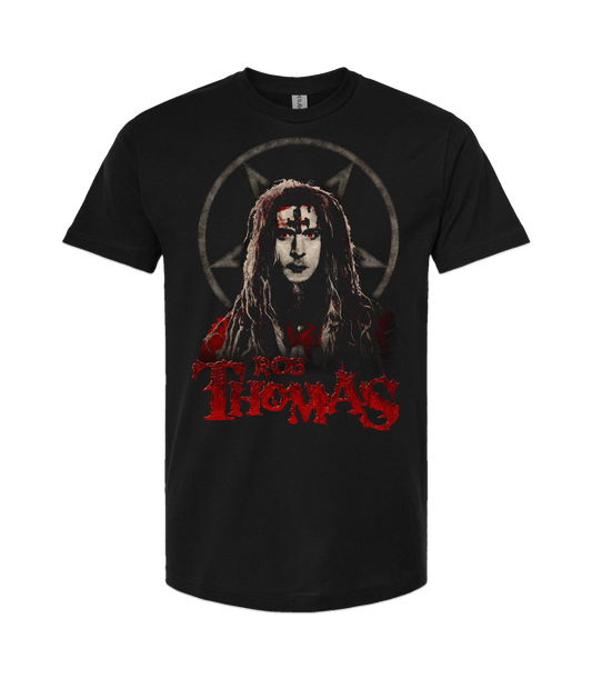 V-MOMOTOP - ROB-THOMBIE - Black T-Shirt