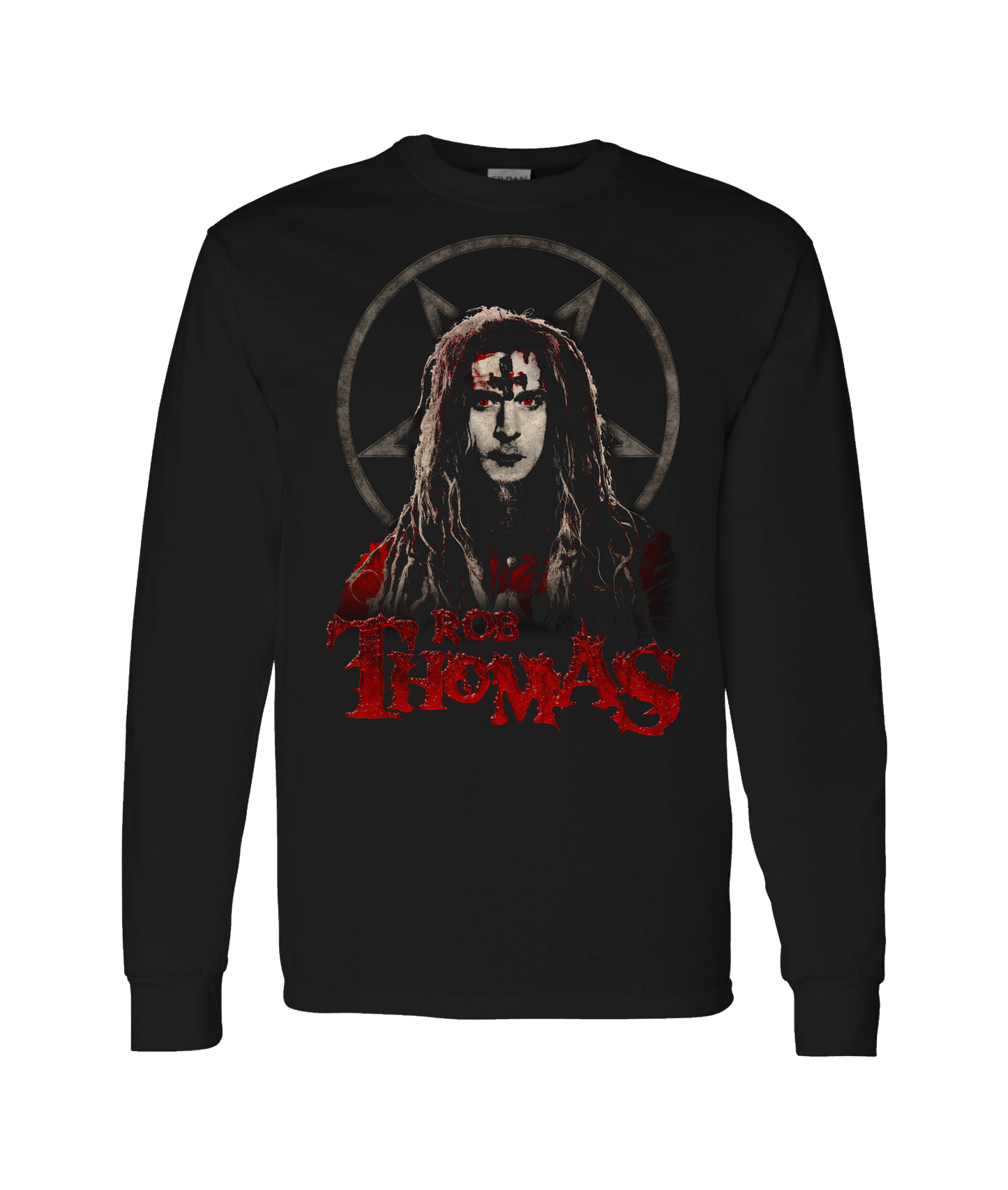 V-MOMOTOP - ROB-THOMBIE - Black Long Sleeve T