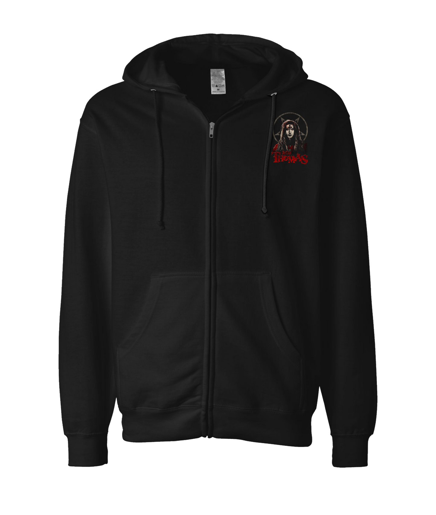 V-MOMOTOP - ROB-THOMBIE - Black Zip Up Hoodie