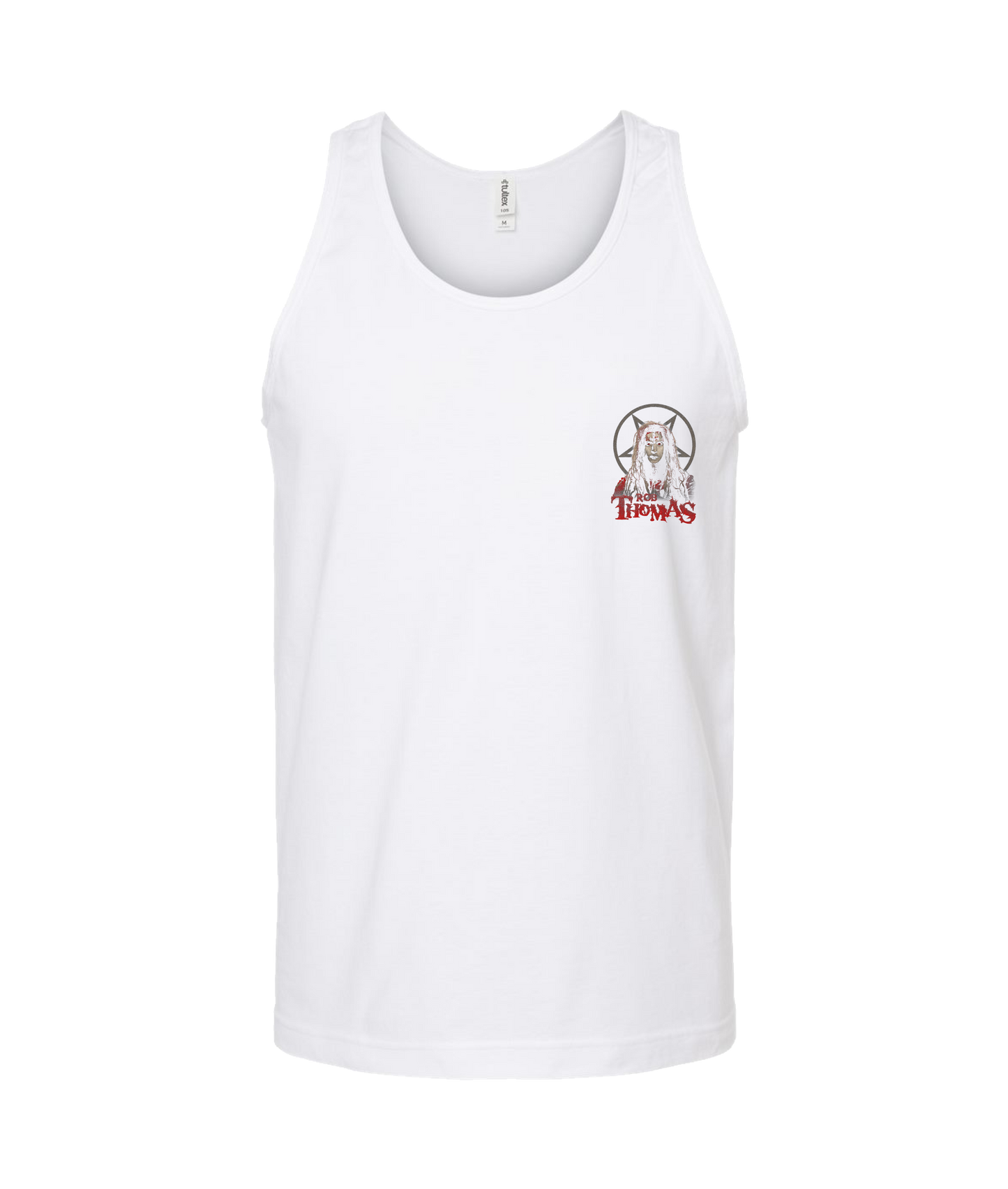 V-MOMOTOP - ROB-THOMBIE - White Tank Top
