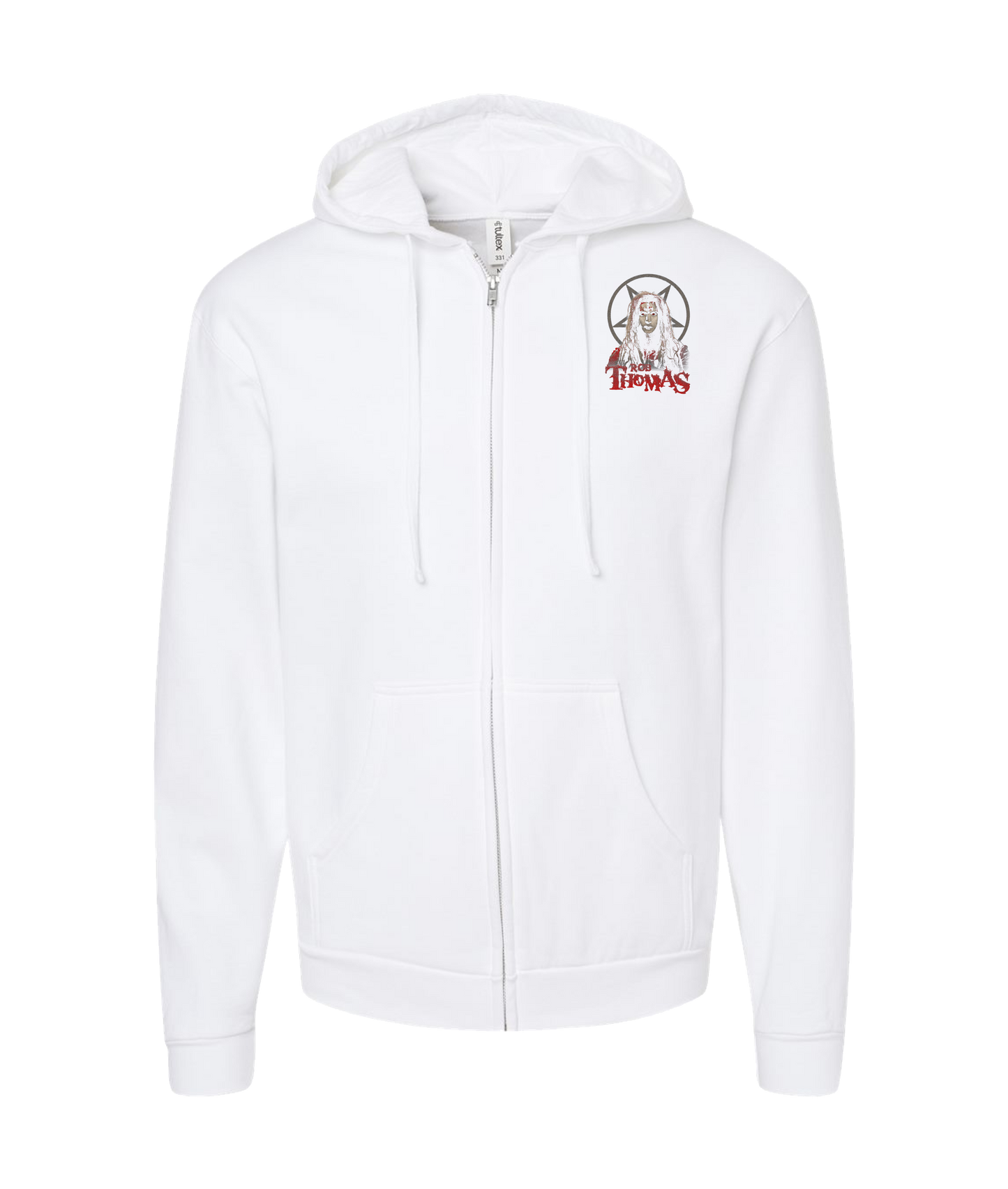 V-MOMOTOP - ROB-THOMBIE - White Zip Up Hoodie
