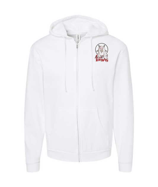 V-MOMOTOP - ROB-THOMBIE - White Zip Up Hoodie